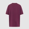 Uomo Vision of Super T-Shirt | T-Shirt Da Vino D'Uva Con Cuore Fiammeggiante Ricamato