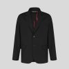 Uomo Vision of Super Completi | Blazer Nero Con Fiamme Interne