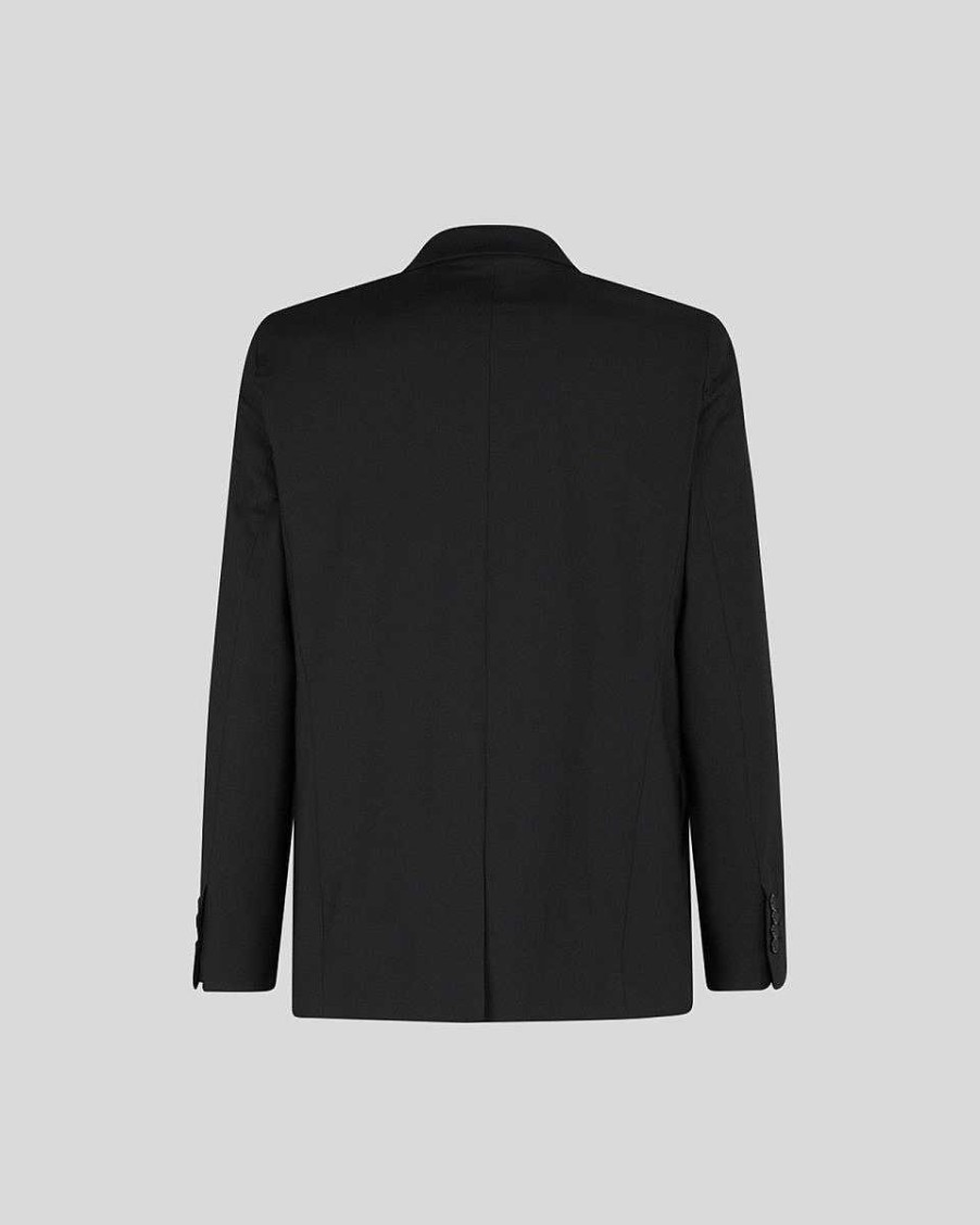 Uomo Vision of Super Completi | Blazer Nero Con Fiamme Interne